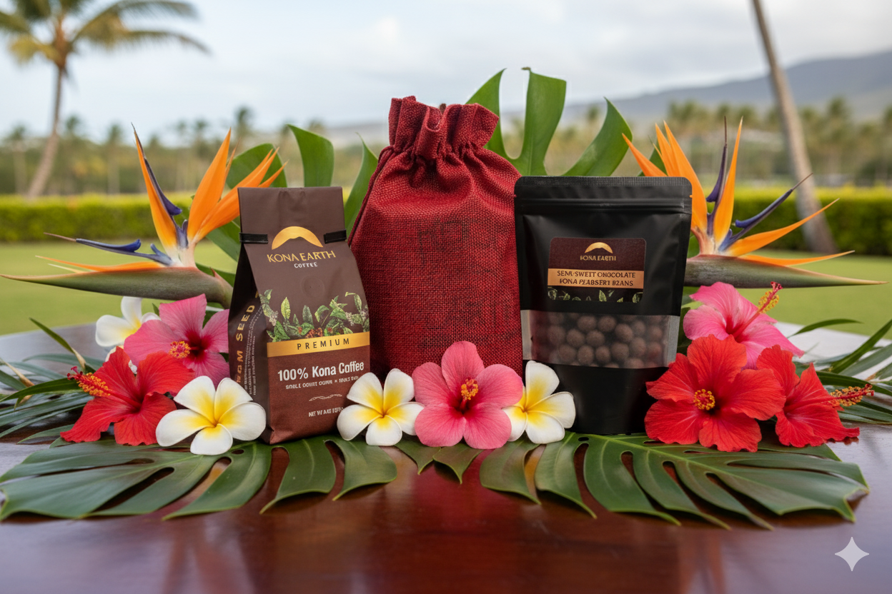 Kona Coffee & Chocolate Gift Bundle