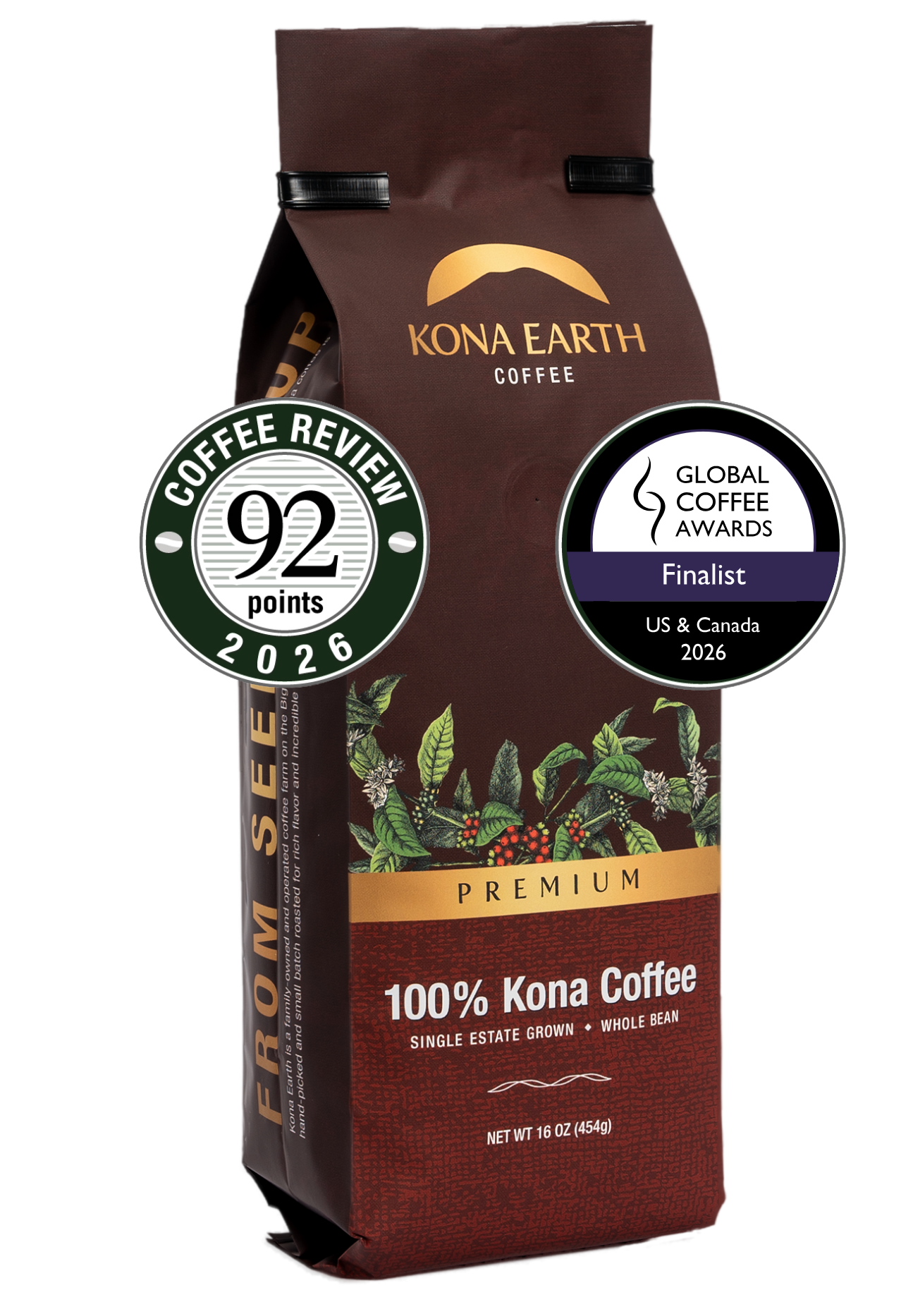 100% Kona Premium Coffee | Bold Whole Bean Hawaiian