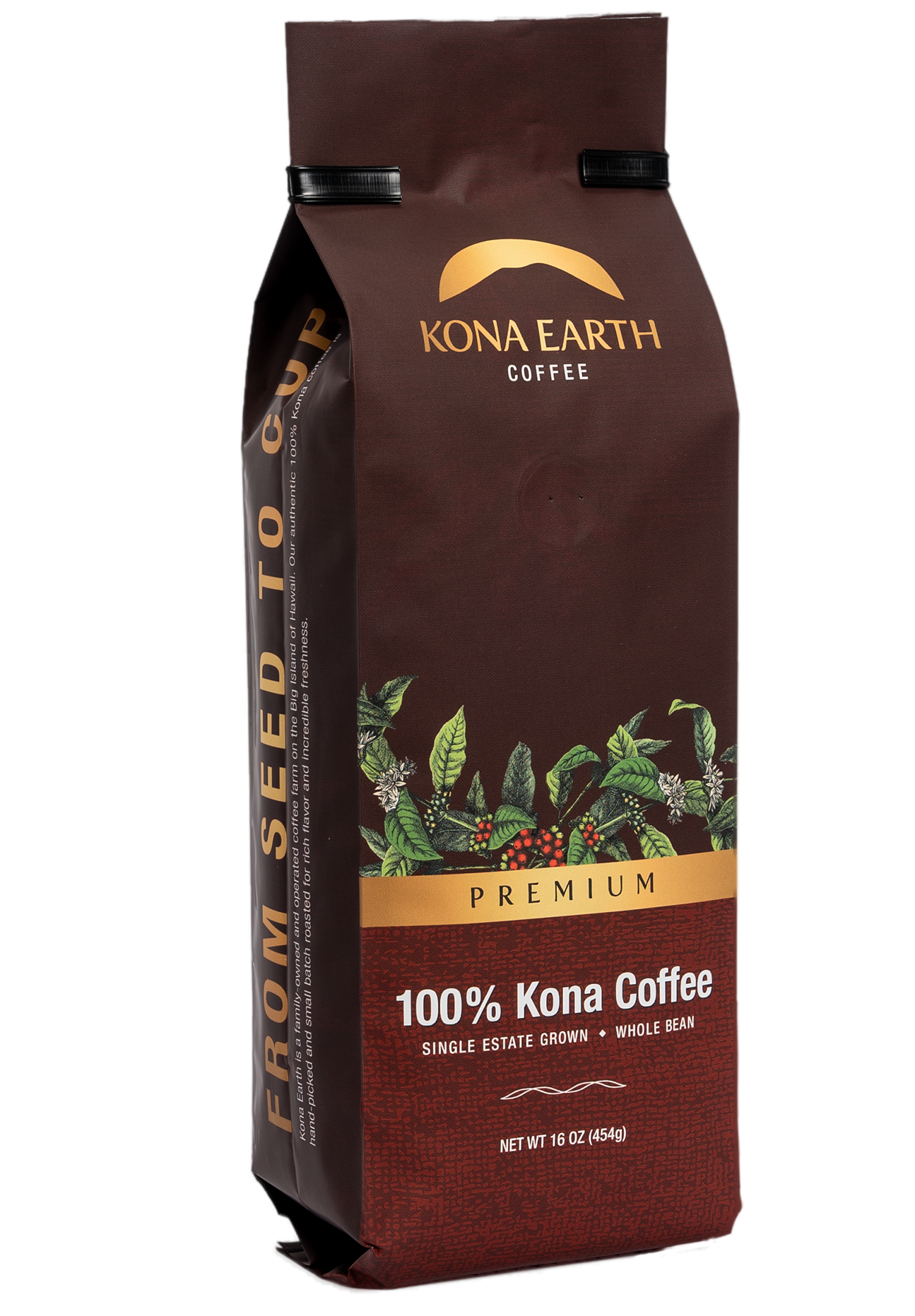 100% Kona Premium Coffee 1 pound bag from Kona Earth