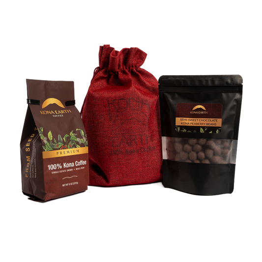Kona coffee and chocolate gift bundle
