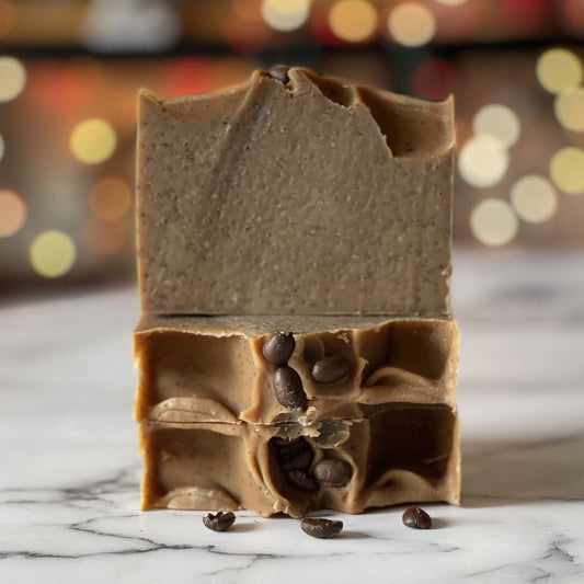 Coffee scrub soap