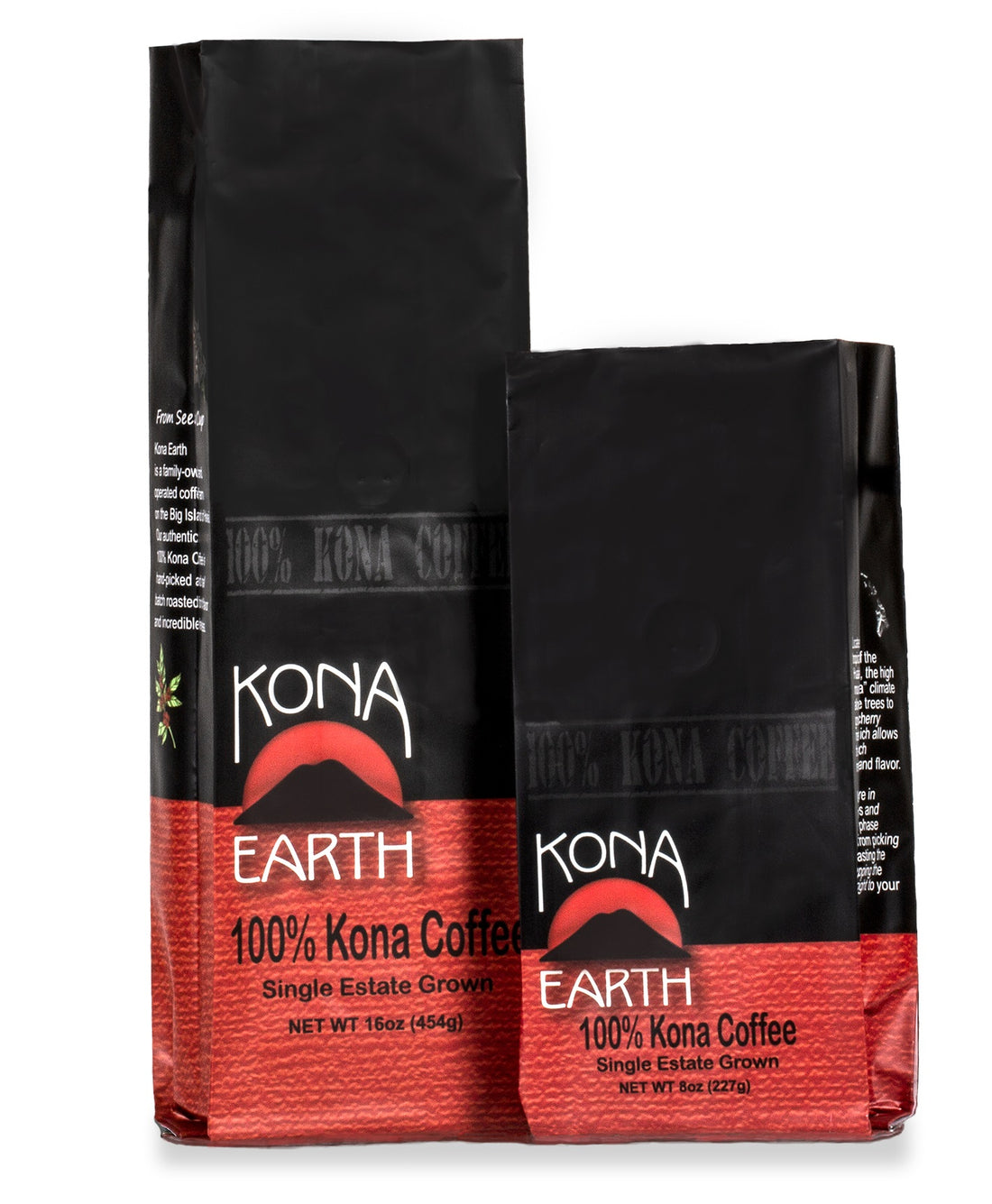 Kona Earth coffee bags