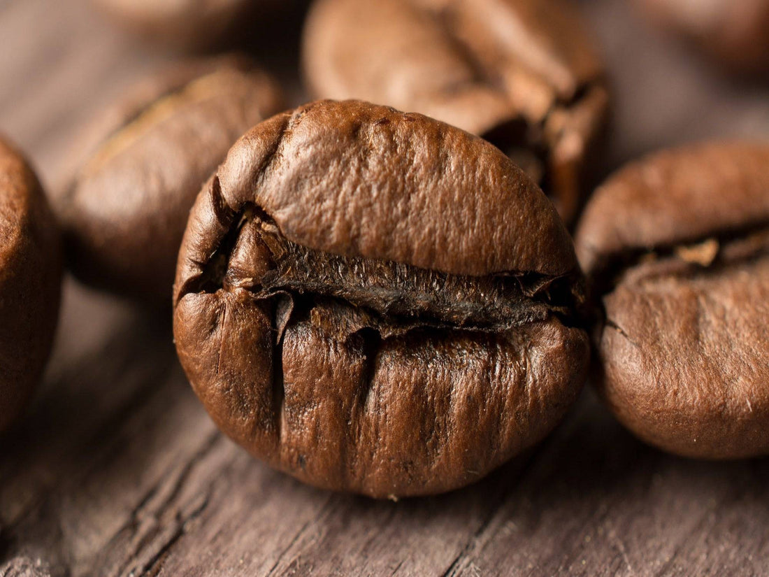 a large Kona coffee bean