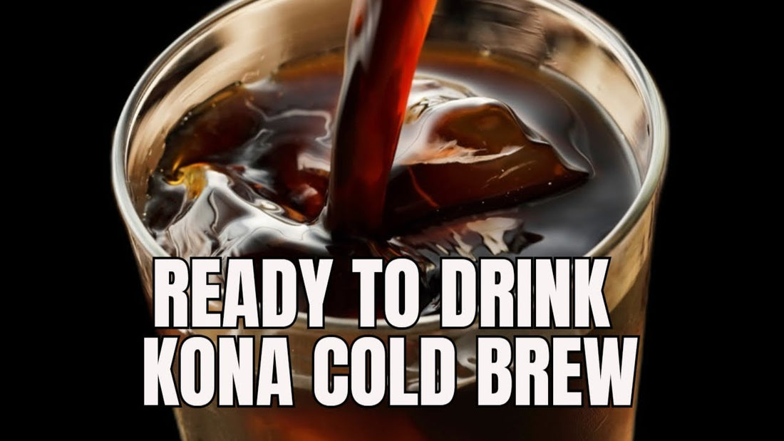coffee being poured into an iced drink