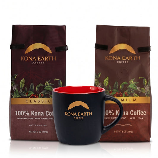 Kona Tasting Collection, Coffee and Mug Gift Set