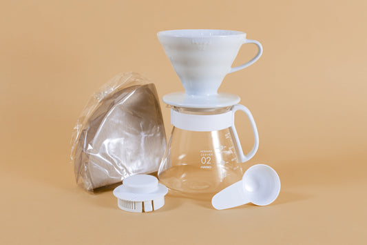 V60 Ceramic Pour Over Coffee Set - Kona Earth Coffee