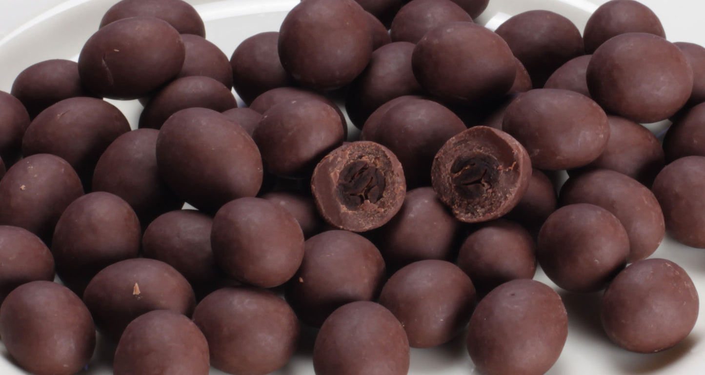 Chocolate-Covered Kona Peaberry Coffee Beans