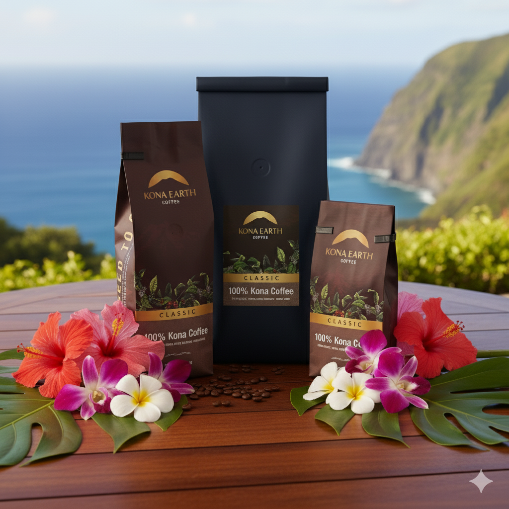 100% Kona Classic Coffee (8oz, 1lb, 5lb)