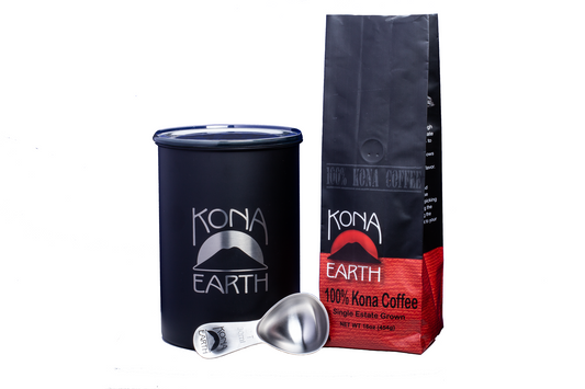 Kona Coffee & Canister Gift Set