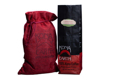 1 pound of coffee with red gift bag