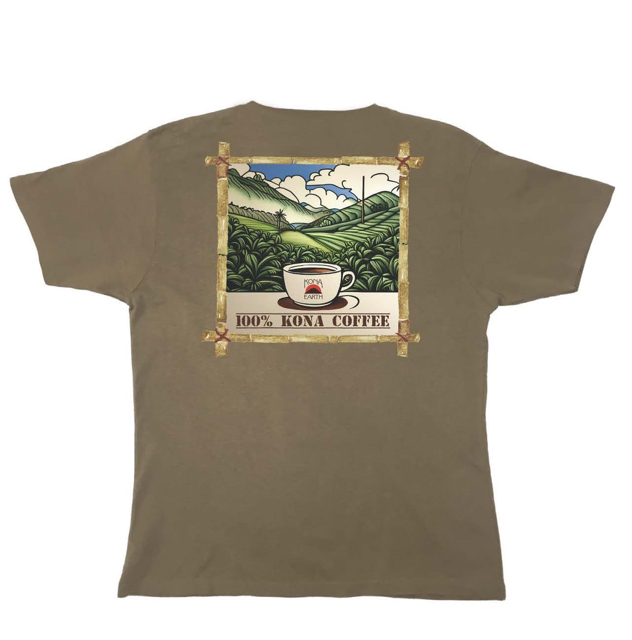 Kona Earth Brown T-Shirt - Kona Earth Coffee