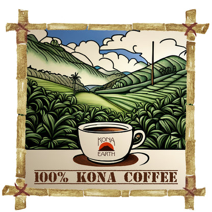 Kona Earth Brown T-Shirt - Kona Earth Coffee