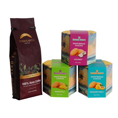 Kona Coffee and Hawaiian Shortbread Cookies