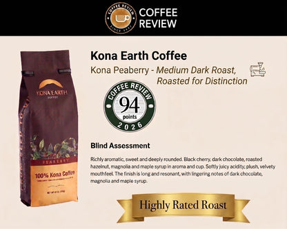 100% Kona Peaberry Coffee, The Champagne of Kona