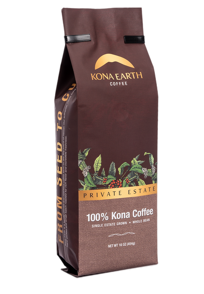 100% Kona Coffee one pound bag from Kona Earth