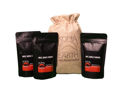 Kona coffee sampler set from Kona Earth