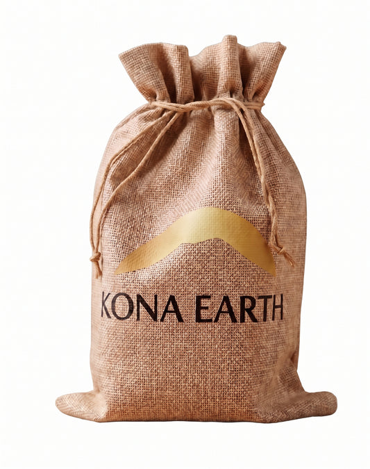 Kona Coffee Gift Wrap, Burlap Presentation Bags
