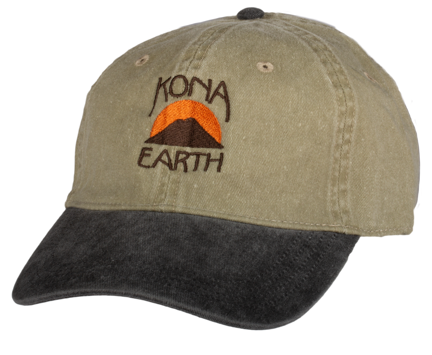 Kona Earth hat with black bill